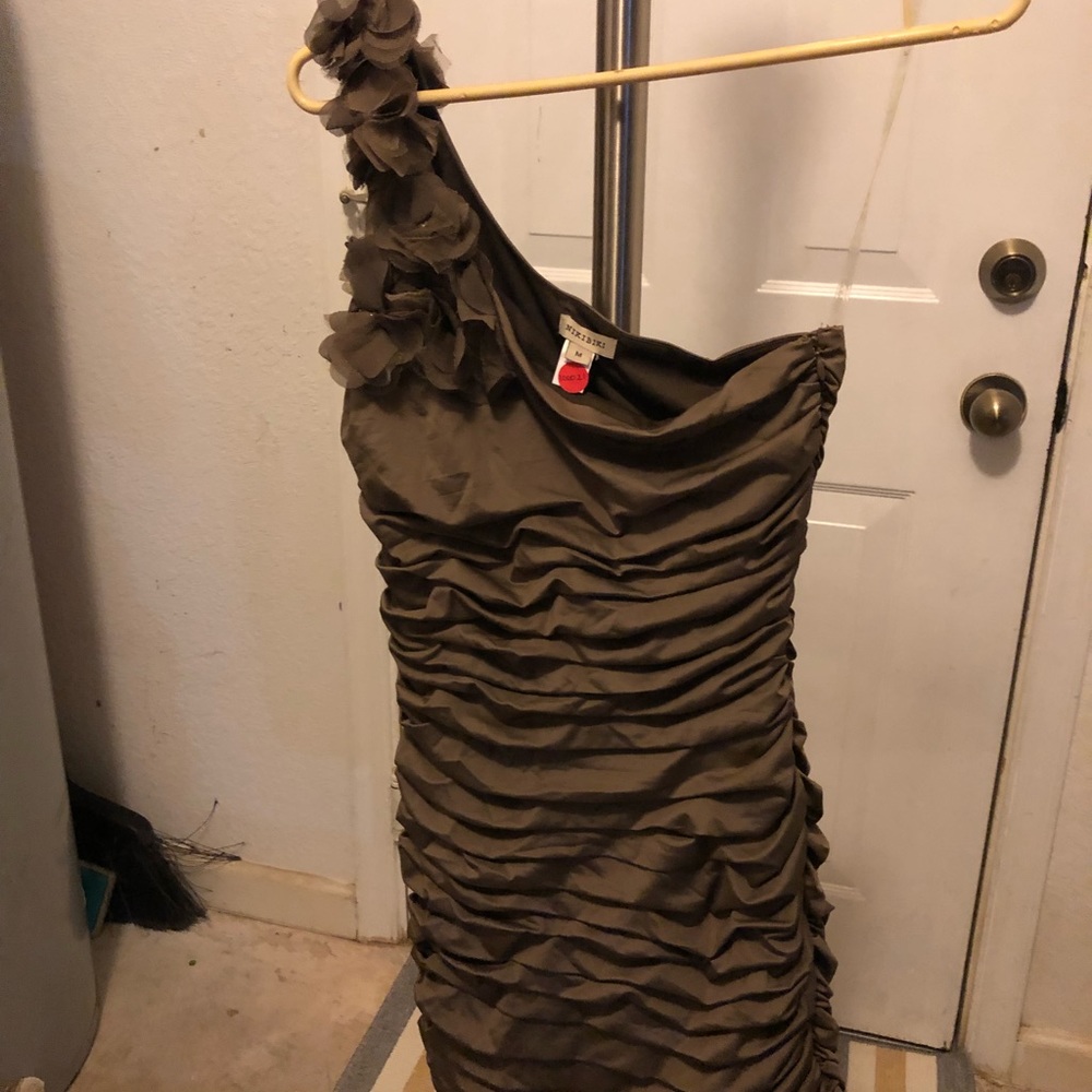 One shoulder cocktail dress